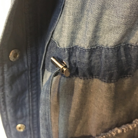 Blue-jean style button snap tunic - Picture 3 of 4